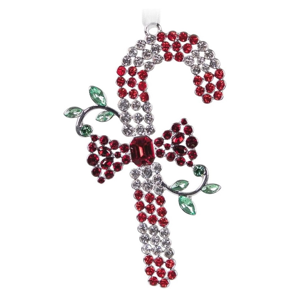 Hallmark Keepsake Dazzling Candy Cane Metal Christmas Tree Ornament